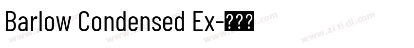 Barlow Condensed Ex字体转换